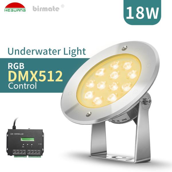 Buy cheap SS316L 18W 1450ma Underwater LED Spotlights DMX512 Control IK10 from wholesalers