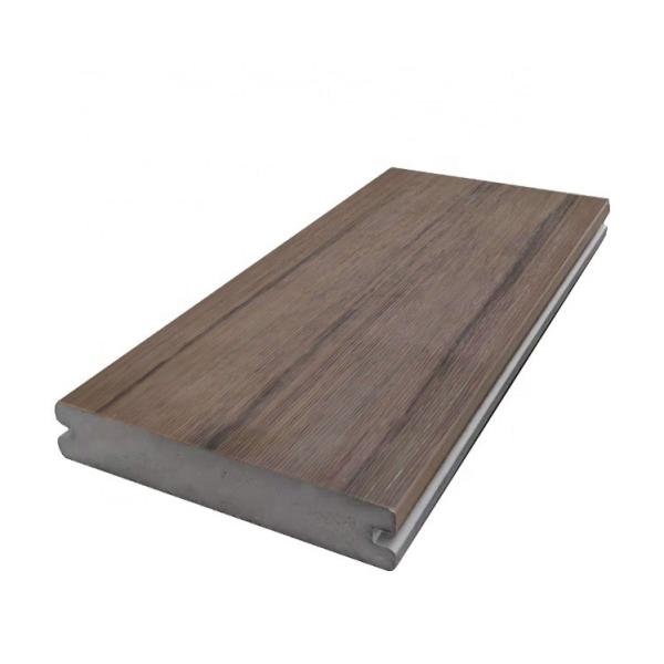 Buy cheap Modern Design Co-extrusion Waterproof Anti-UV Wood Grain Composite PVC Decking Outdoor LIKEWOOD from wholesalers