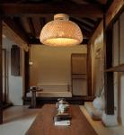 Modern Natural Bamboo Ceiling Lights E27 Minimalism Home wicker rattan ceiling