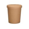 Buy cheap Brown Disposable Paper Soup Bowl Takeout Round Paper Soup Cup With Lids from wholesalers
