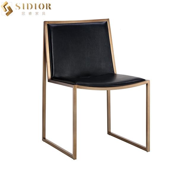 Buy cheap Cafe Bar Pub Restaurant Modern Faux Leather Dining Chairs 78.7cm Height from wholesalers