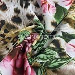 Floral Recycled Swimwear Fabric Bathing Trunks Compression Lining