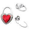 Buy cheap Custom Purse Hook foldable bag holder Folding Beautiful Heart Hanging Bag Hanger from wholesalers