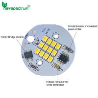 Buy cheap Round Led Light Pcb Board AC 240V Natural White CCT 6000K For Lamp Bulb product