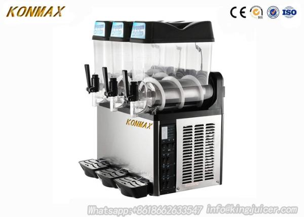Quality Stainless steel Commercial Slush Machine 12 Liter With Three bowls for sale