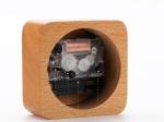 Annual Ring Type Wooden Alarm Clock Hand Made with Noctilucence