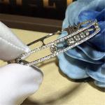 seven diamonds bracelet 18kt gold with yellow gold or white gold