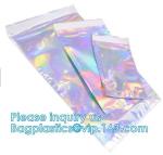 Holographic Mailer Shinny Mylar Mail bags Eyelash Kit Cosmetic Packaging Bag