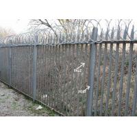 Buy cheap Beautiful Steel Palisade Fencing Powder Coated Park Guardrail Palisade product