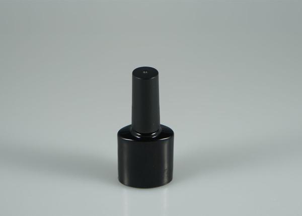 Oval Black Empty Glass Nail Polish Bottles , Empty Gel Polish Bottles With Soft