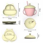 Customizable Animal Squirrel Silicone Feeding Set for Children 6 Months and