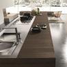 Buy cheap Kitchen Design Custom Smart Complete Sets Stainless Steel Kitchen Cabinets With Wood Grain Island from wholesalers