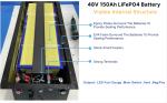 Smart CANBUS RS485 Lithium Golf Cart 48V 51.2V 200Ah LiFePO4 LFP Battery Pack
