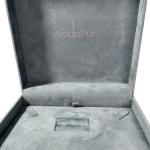 High End Blue Microfiber Luxury Jewelry Packaging Boxes Opaque Square Watch Gift