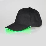 Cotton Custom Led Light Up Baseball Cap , Breathable Flashing Led Baseball Cap