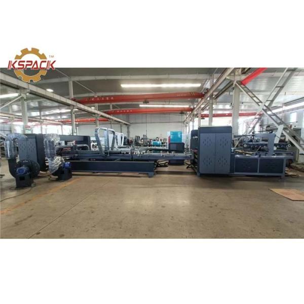 Semi Auto Blue Box Folder Gluer Machine Box Size 2800mm ~ 600mm