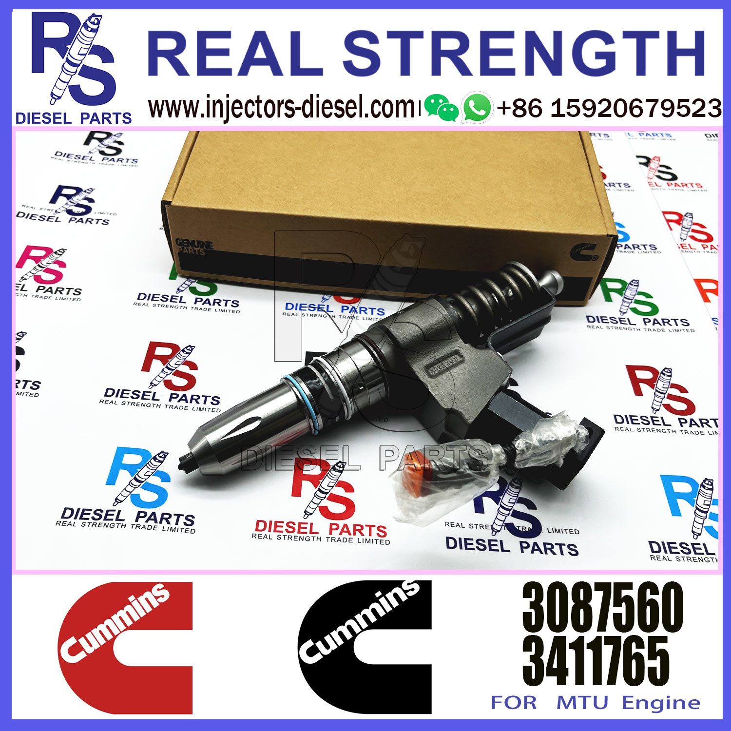 Diesel Fuel Injector N14 Common rail injector 3087560 3411752 3411765