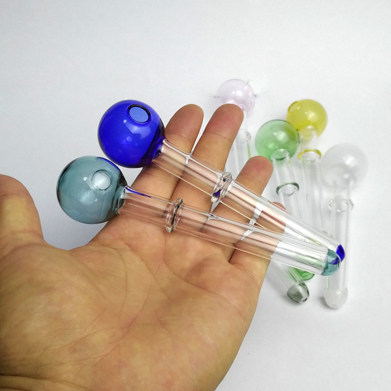 4.7 Inches Glass Tobacco Pipe Glass Oil Burner Tube Fixed Diffused