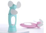 Programmable Led Message Hand Held Electric Fan , Rechargeable Battery Operated