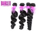 Virgin Loose Wave Malaysian Human Hair Bundles Customized Size Any Colors
