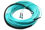 5.0mm Custom Length 300 OM3 MPO Cable Multimode Fiber Optic Patch Cord
