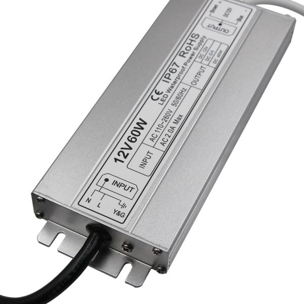 Buy cheap 12v 60w Slim waterproof power supply IP67 LED transformer Adapter for LED Light from wholesalers