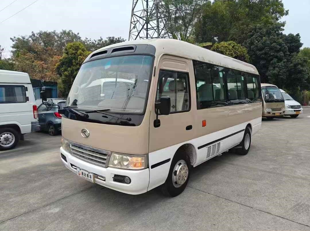 King Long Used Bus for LHD Steering Position 19 Seats Yuchai 115 Horsepower National IV