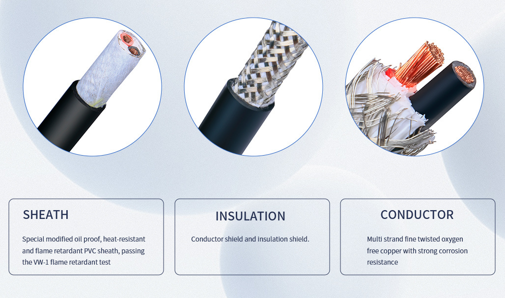 Double Core PVC Insulation Electrical Cable Reinforced Hook-up Wire Power Cable