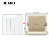 Buy cheap Eu Standard Dual Rocker Light Switch Nickel Plated Brass Terminal Indicator product