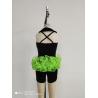 Buy cheap Stage Show Dance Wear Color Green And Black , Little Girl Dance Outfits from wholesalers