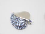 Promotional Gift Aluminium Diamond Heart Shape Jewelry 2.0 USB flash drive 4Gb