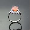 Buy cheap 925 Sterling Silver Oval Purple Cubic Zircon Ring (F08) from wholesalers