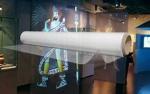 Vivid 3d Holographic Rear Projection Screen Film Art LED Lighting For Product