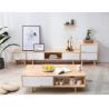 Buy cheap Solid Wood TV Cabinet Tea Table Combination Apartment Custom Furniture Living Room Floor Cabinet from wholesalers