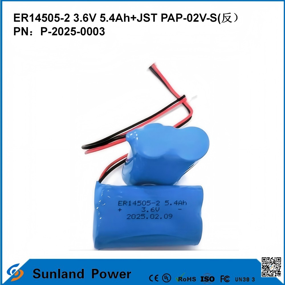3.6V 5.4AH ER14505-2 Primary Battery High And Stableoperating Voltage Long Strong Life