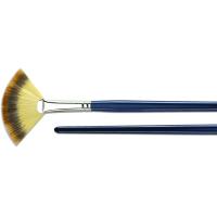 Buy cheap Customized Color Artist Fan Brush , School Thick Flat Paint Brushes Nickel - product