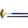 Buy cheap Customized Color Artist Fan Brush , School Thick Flat Paint Brushes Nickel - Plated from wholesalers