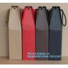 Buy cheap tea brown paper bag with logo print eco friendly With Ribbon Handles wine packaging offset bags,Decorative Paper Bags wi from wholesalers