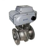 Dn100 Pn40 Stainless Steel Ball Valve AC380V Flange Connection