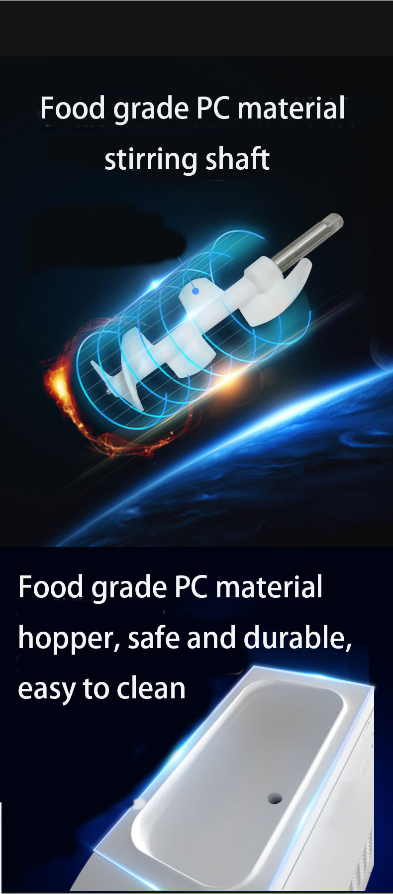 2023 Commercial Soft Serve Ice Cream Machine with 43KG Capacity and Making Function
