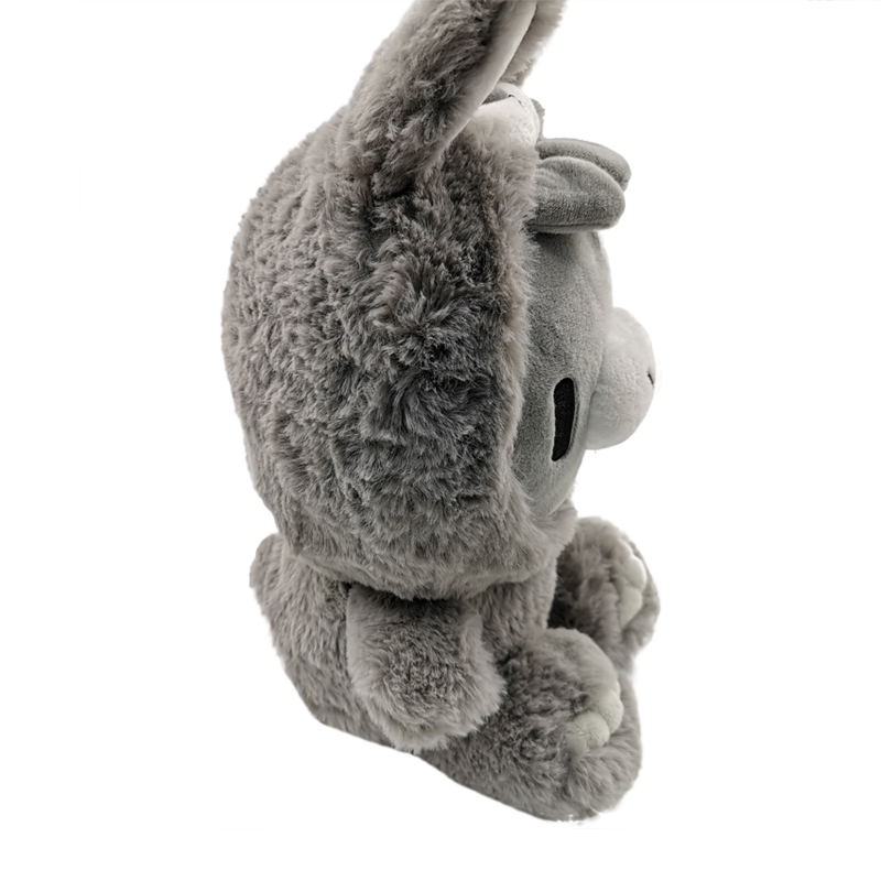 Height 11CM-30CM Small Grey Rabbit Plush Toy Personalized Stuffed Animals