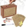 Buy cheap Cute Square Wooden Piggy Bank - Adorable Savings Container Durable Wooden Design for Kids and Adults from wholesalers