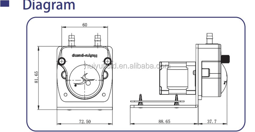 DC12V 42 Stepper Motor Peri Pump Oem Peristaltic Pump