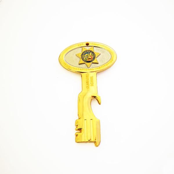 Buy cheap Zinc Alloy Diecasting 3D Key Shape Bottle Opener With Gold And Nickel Finish from wholesalers