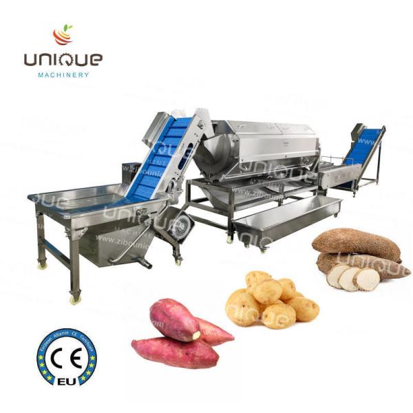 Buy cheap Cassava Peeler Machine for Continuous Root Vegetable Peeling Line in Large Food Shop from wholesalers