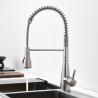 Buy cheap Deck Mounted Spring Coil Kitchen Faucet Retractable With 35mm Ceramic Cartridge from wholesalers
