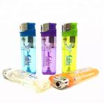 Transparent Color Electronic Lighter Cigarette Plastic Encendedores Lighter