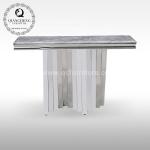 Modern 51kg SS Console Table 160cmx45cmx75cm Canada Style Glass top