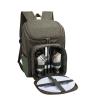Buy cheap 2 Person Picnic Basket Backpack Cooler Compartment, Wine Holder, Fleece Blanket, Cutlery Set from wholesalers