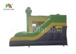 EN71 Justice League Theme Green Inflatable Jumping Castle With Slide For Kids